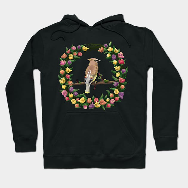 The Early Bird on Colorful Flowers Hoodie by Spirit Animals 21